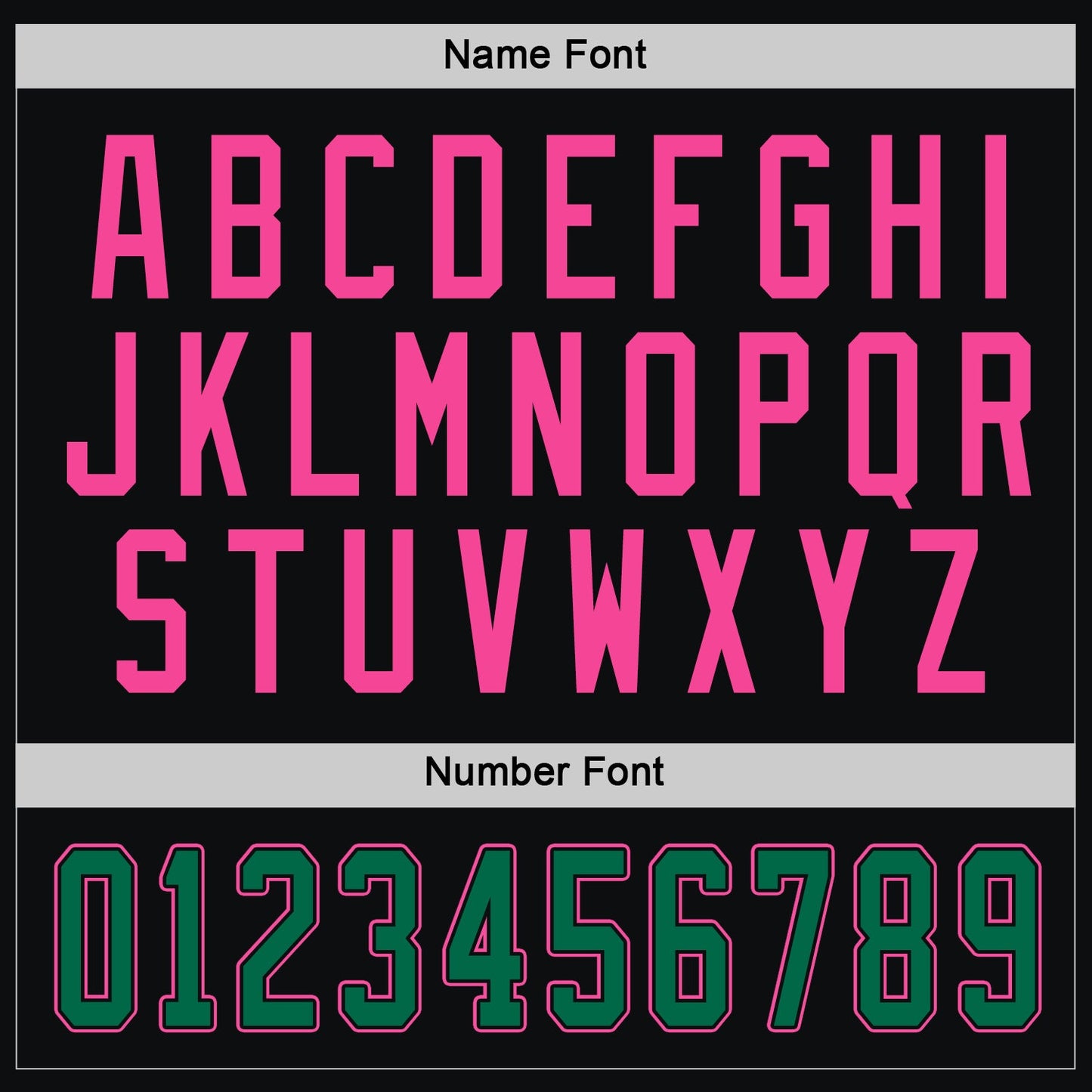 Custom Black Kelly Green-Pink Hockey Jersey - Sky-Custom