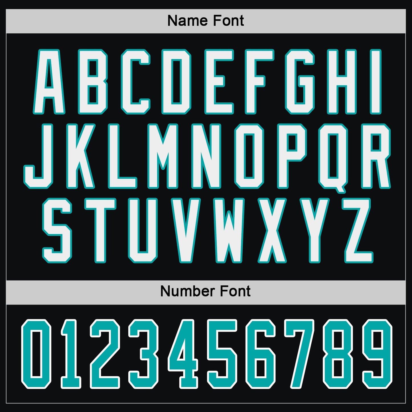Custom Black Aqua-White Hockey Jersey - Sky-Custom