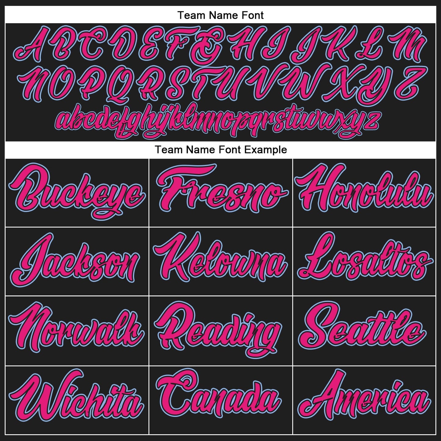 Custom Black Light Blue-Hot Pink Authentic Baseball Jersey - Sky-Custom