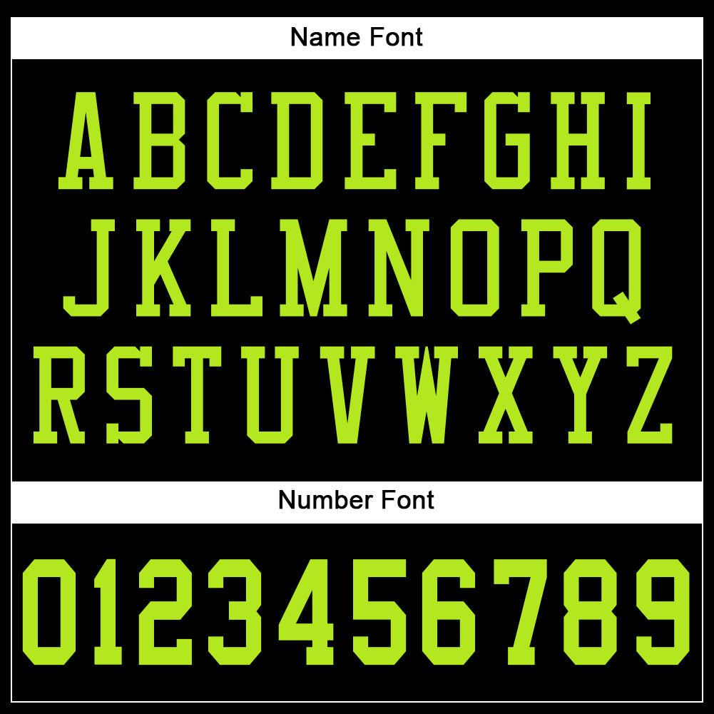 Custom Black Neon Green Mesh Authentic Football Jersey - Sky-Custom