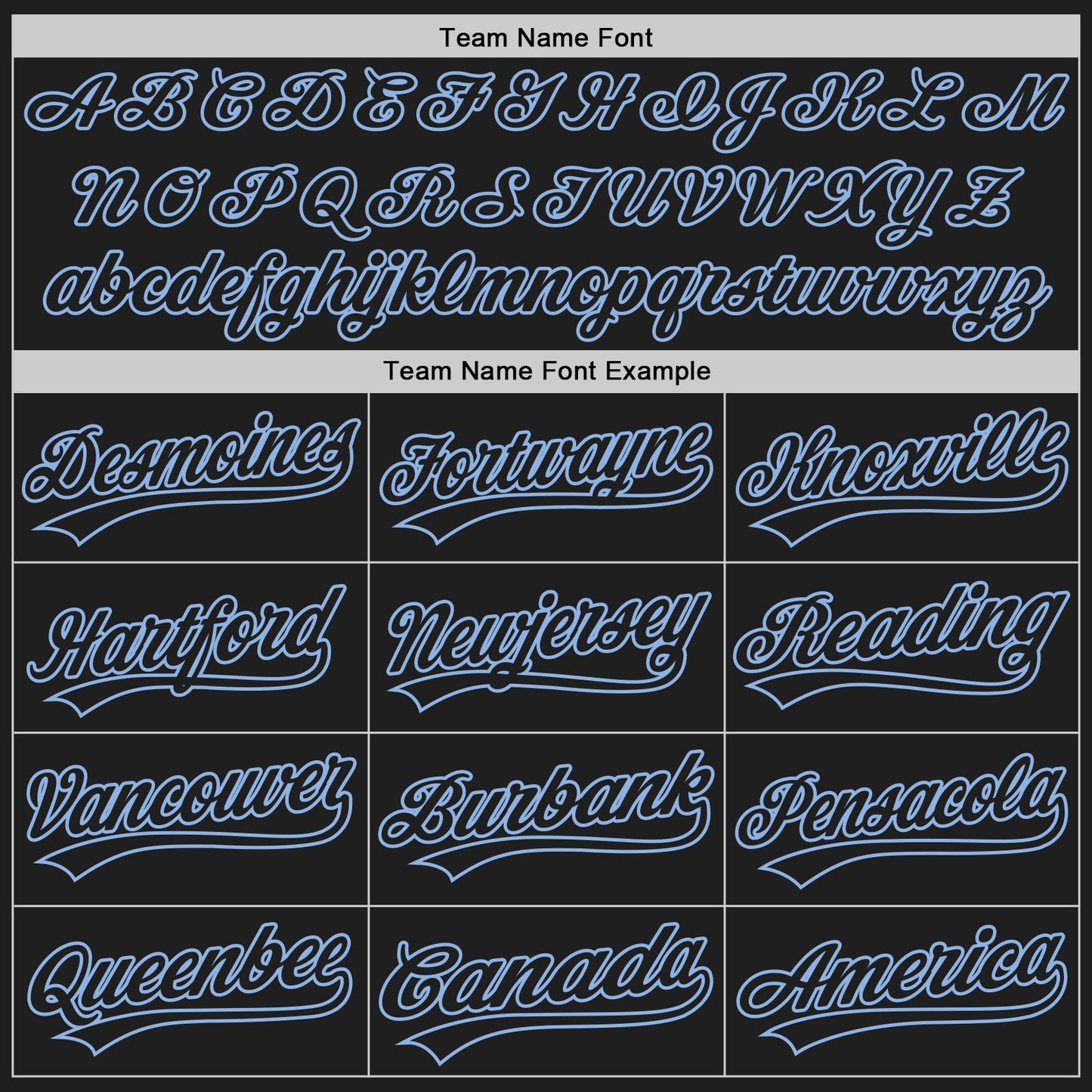 Custom Black Black-Light Blue Authentic Baseball Jersey - Sky-Custom
