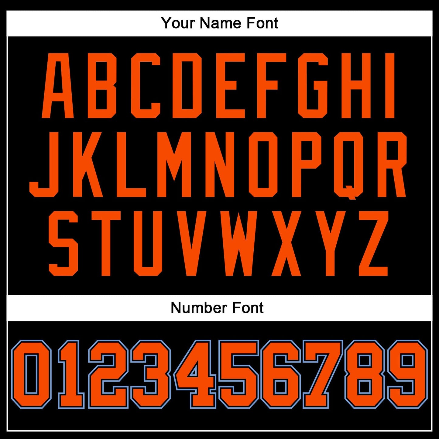 Custom Black Orange Pinstripe Orange-Light Blue Authentic Basketball Jersey - Sky-Custom