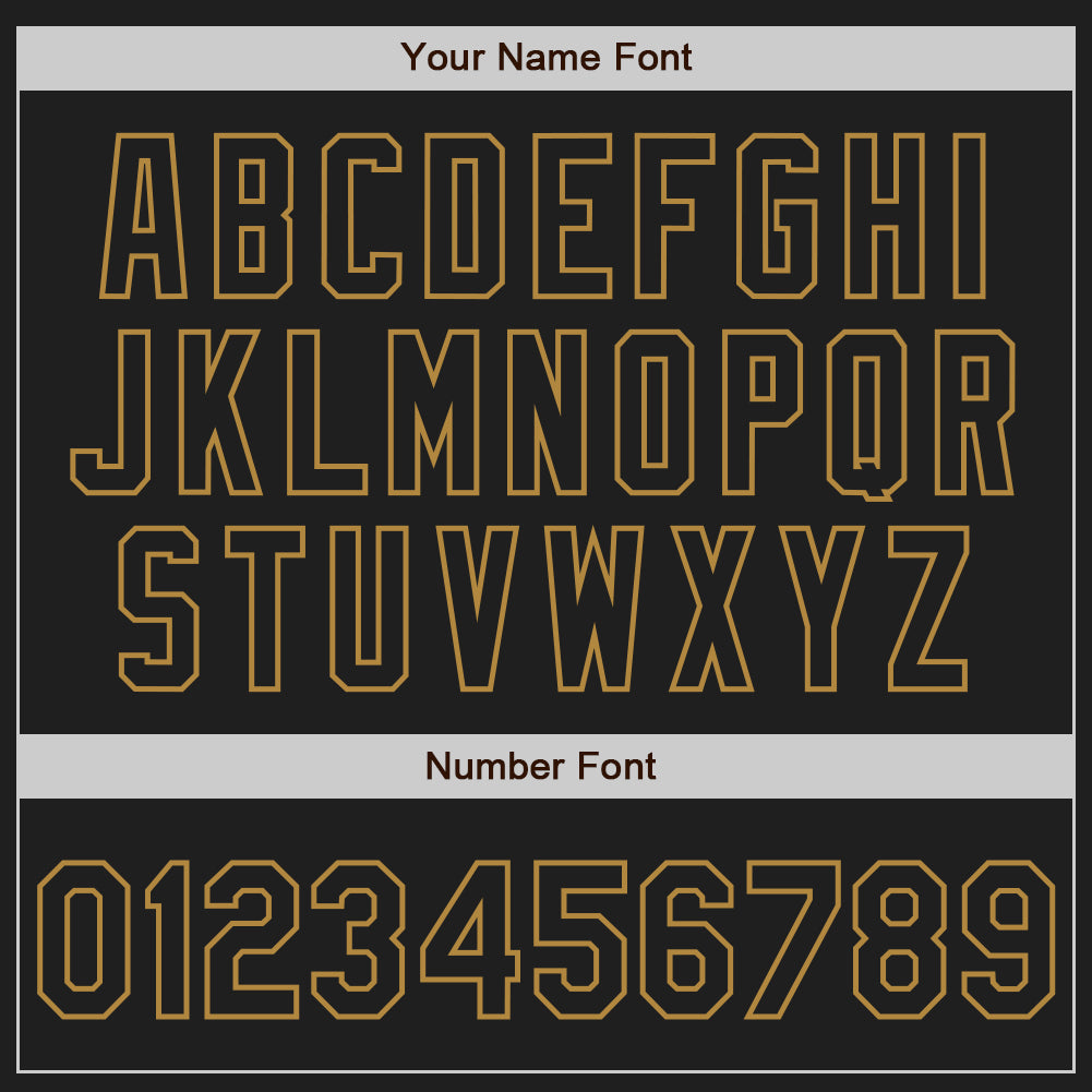 Custom Black Old Gold Pinstripe Black-Old Gold Authentic Baseball Jersey - Sky-Custom