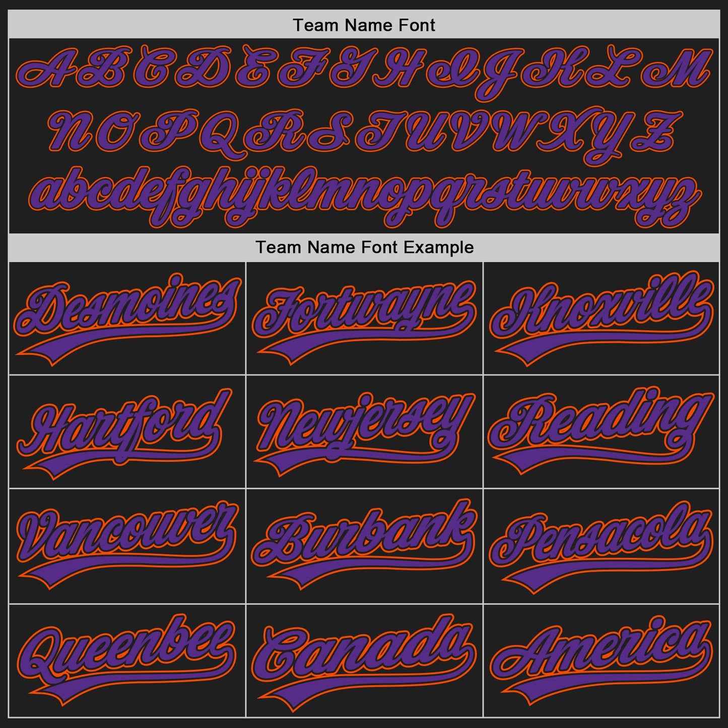 Custom Black Orange Pinstripe Purple Authentic Baseball Jersey - Sky-Custom