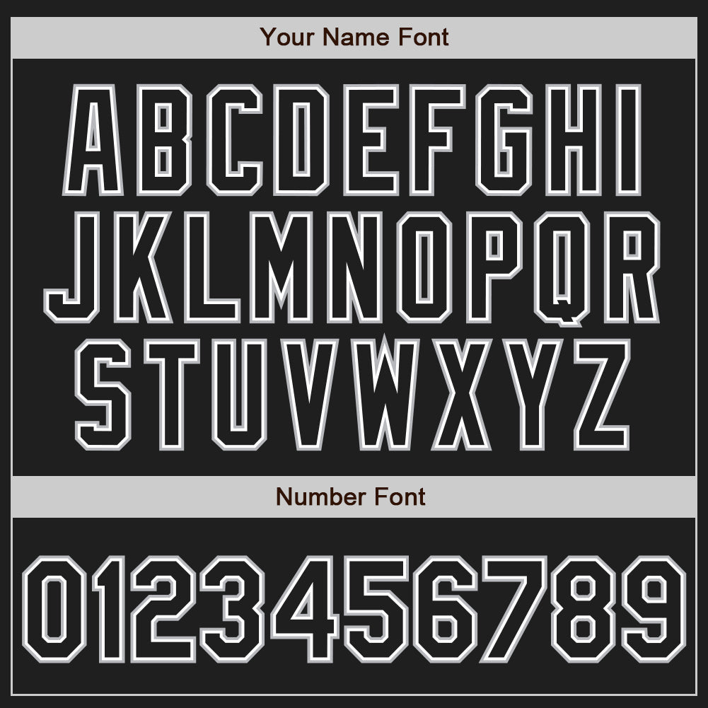 Custom Black White Pinstripe Black-Gray Authentic Baseball Jersey - Sky-Custom