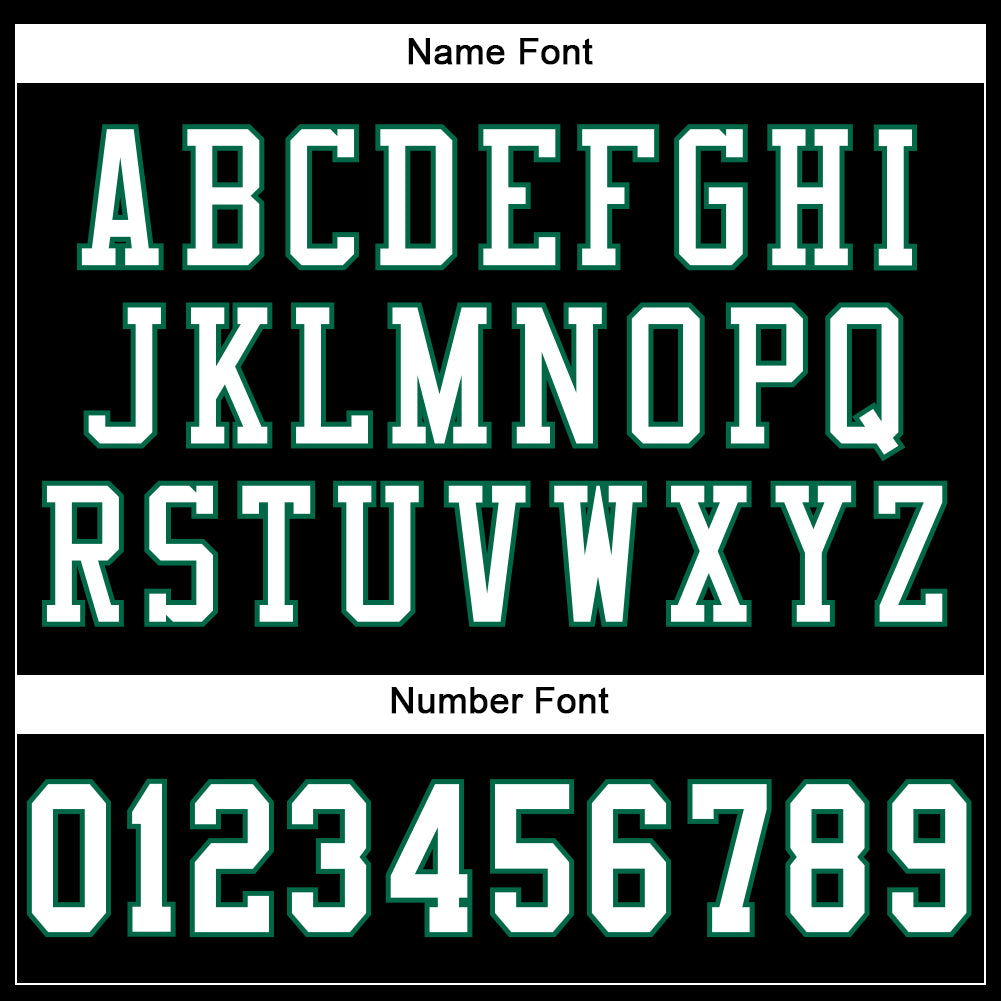 Custom Black White-Kelly Green Mesh Authentic Football Jersey - Sky-Custom