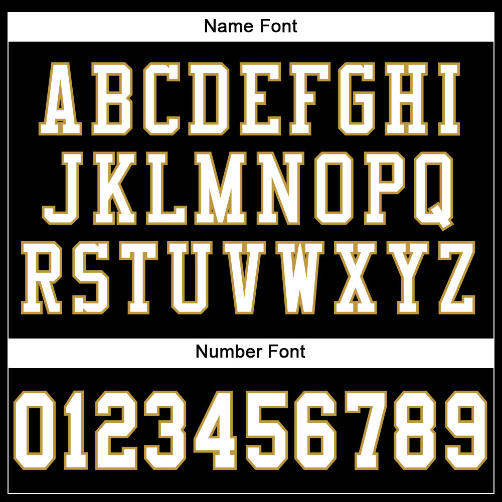 Custom Black White-Old Gold Mesh Authentic Football Jersey - Sky-Custom