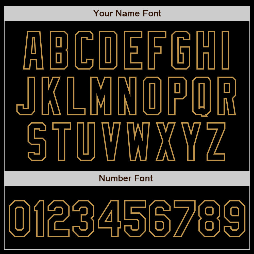 Custom Black Old Gold Authentic Baseball Jersey - Sky-Custom