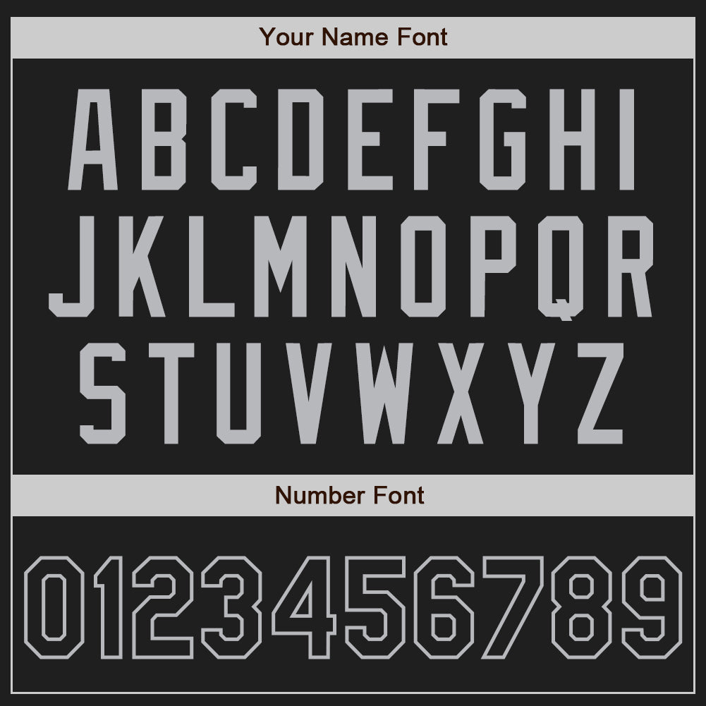 Custom Black Gray Authentic Baseball Jersey - Sky-Custom