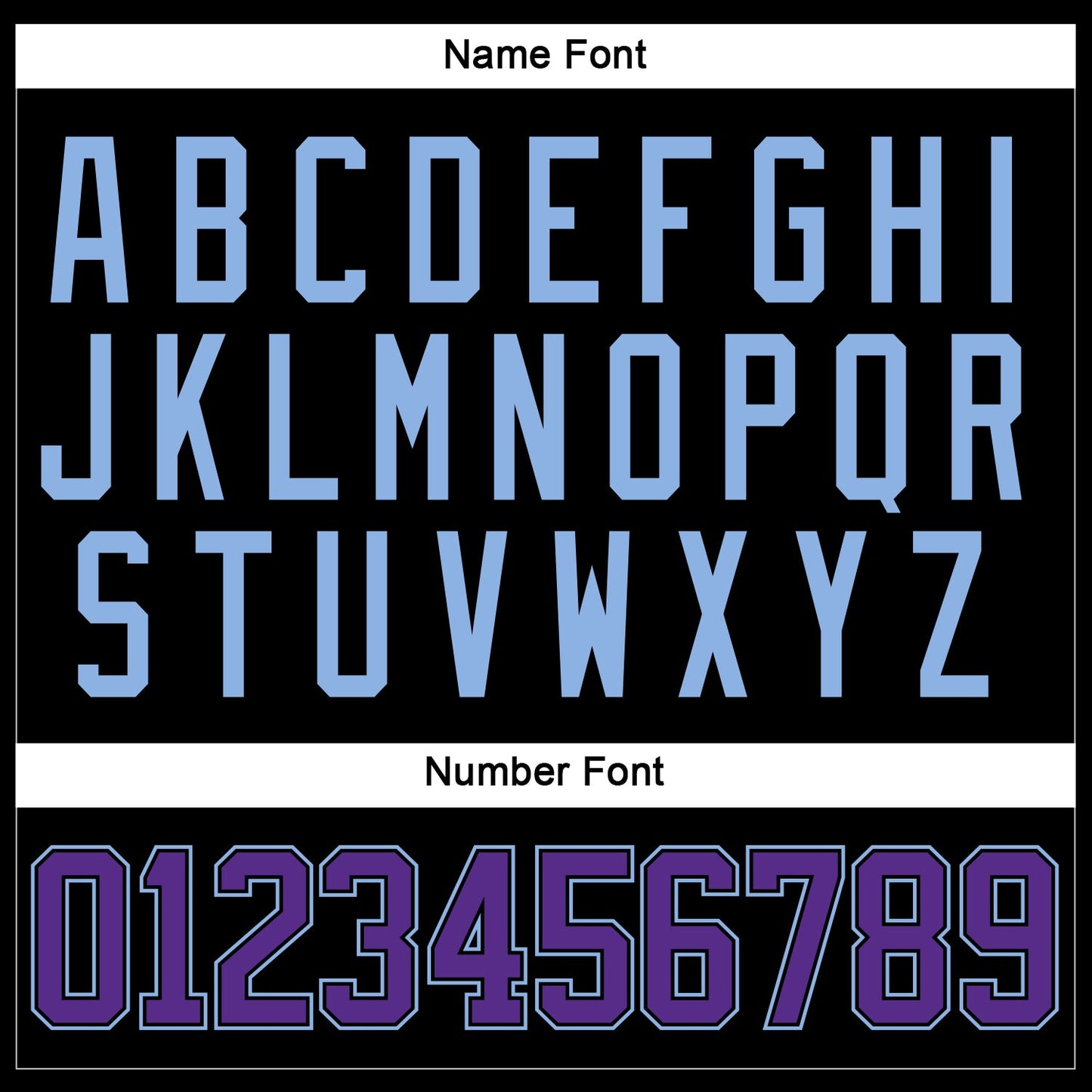 Custom Black Purple-Light Blue Hockey Lace Neck Jersey - Sky-Custom