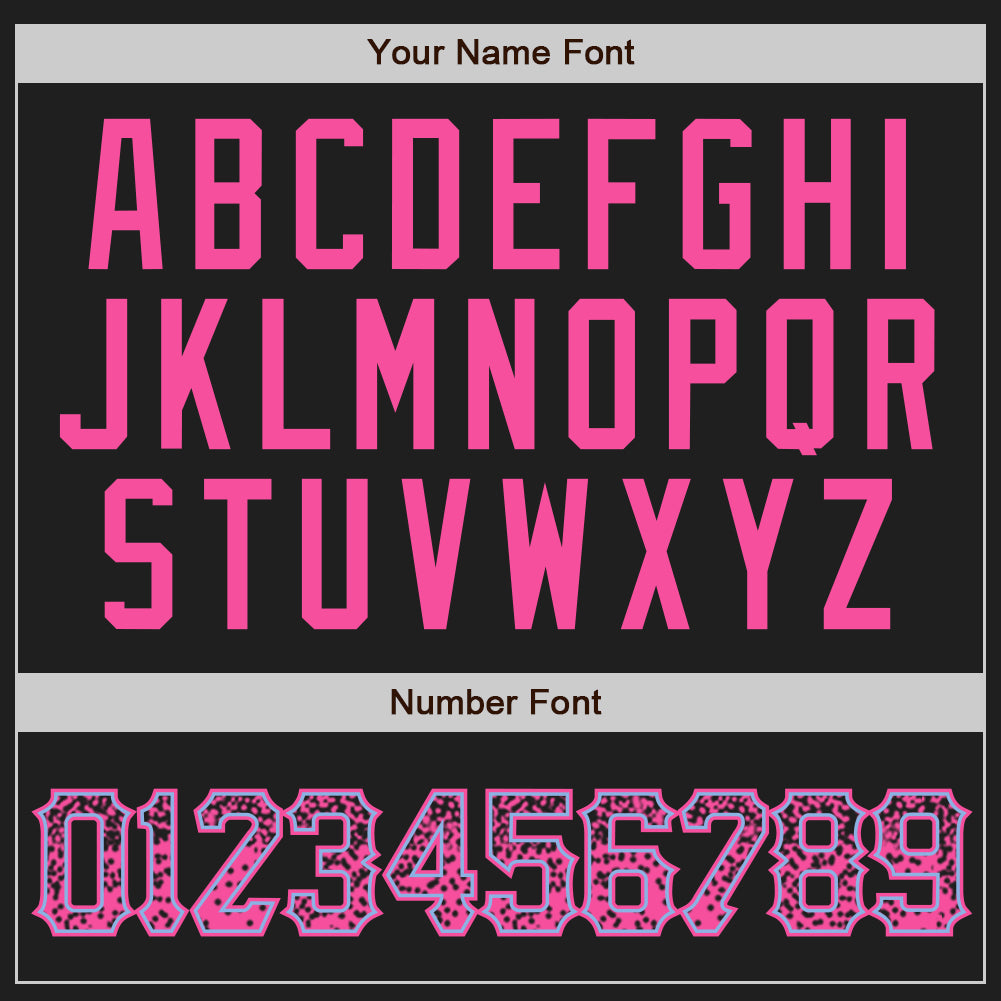 Custom Black Pink-Light Blue Authentic Drift Fashion Baseball Jersey - Sky-Custom