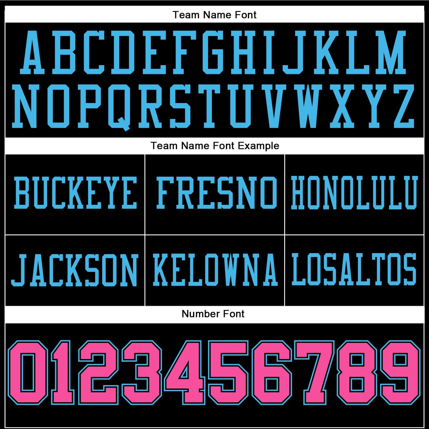 Custom Black Pink-Sky Blue Mesh Authentic Football Jersey - Sky-Custom