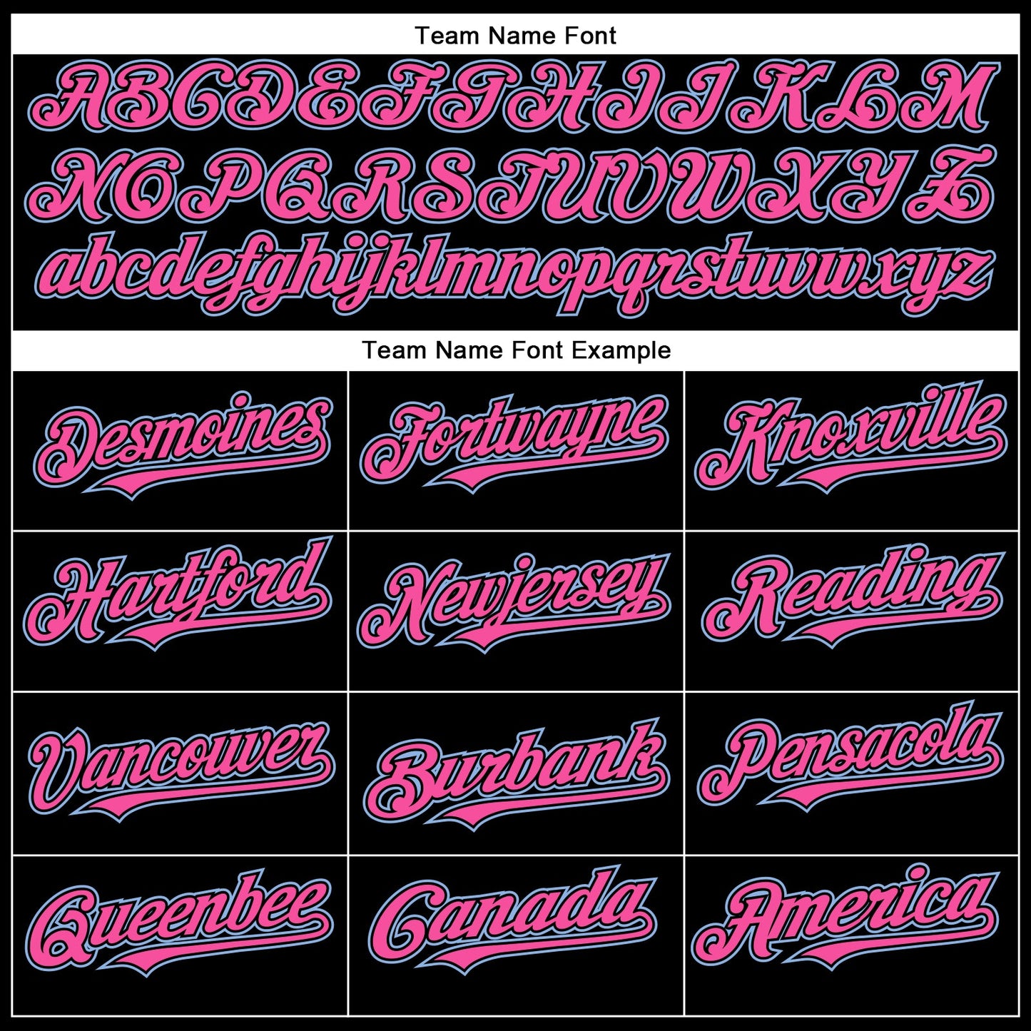 Custom Black Light Blue-Pink Authentic Baseball Jersey - Sky-Custom
