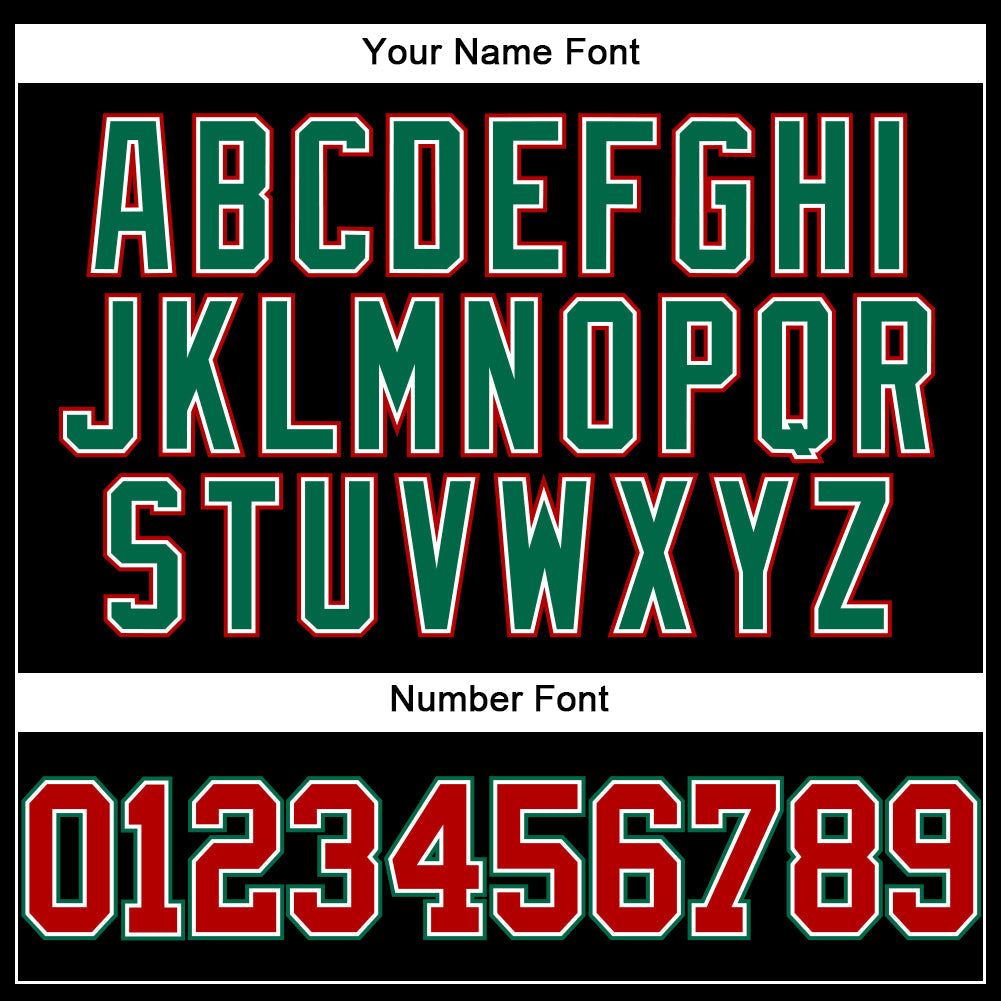 Custom Black Red-Kelly Green Authentic Baseball Jersey - Sky-Custom