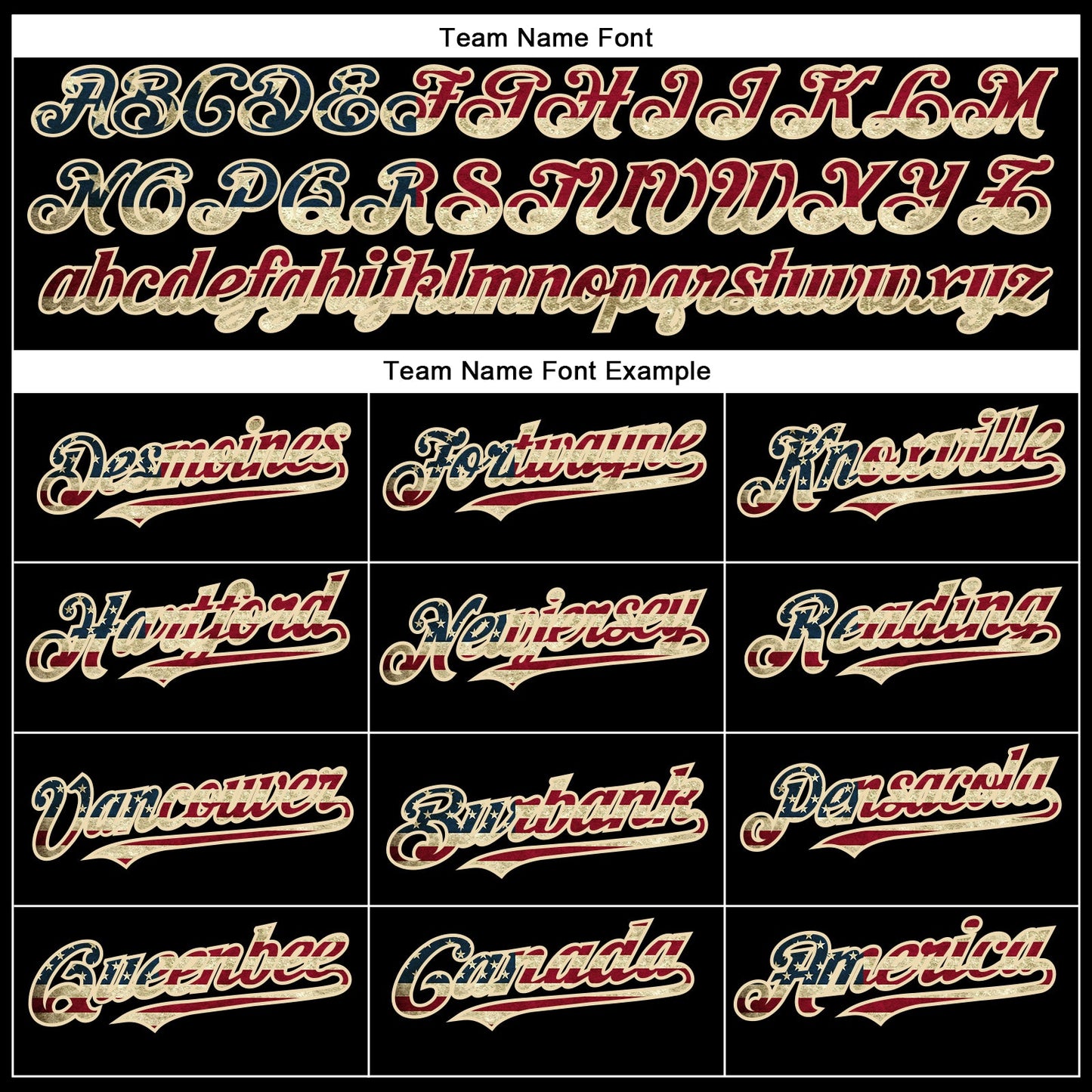 Custom Black Vintage USA Flag City Cream-Crimson Authentic Baseball Jersey - Sky-Custom