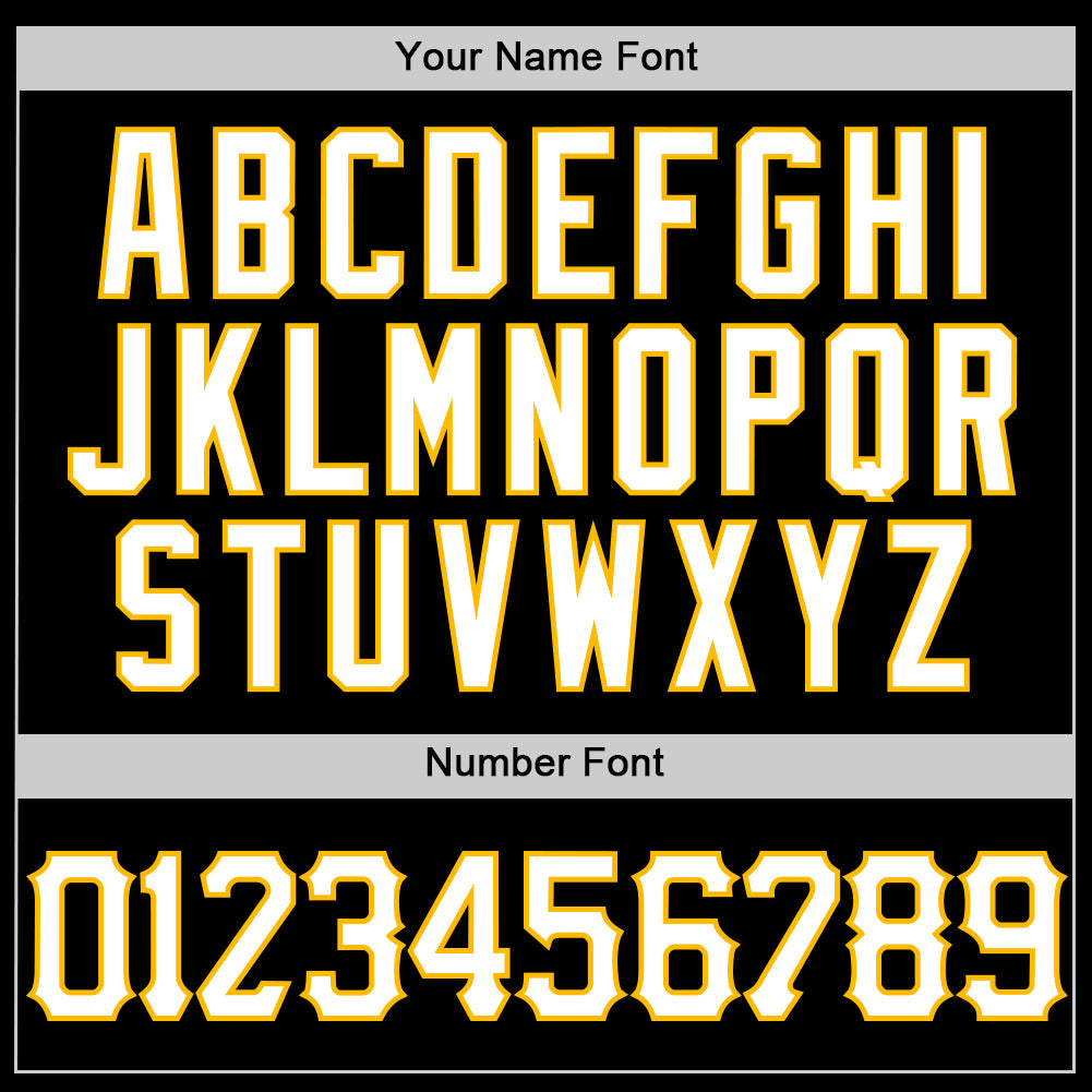 Custom Black White Pinstripe Gold Authentic Sleeveless Baseball Jersey - Sky-Custom