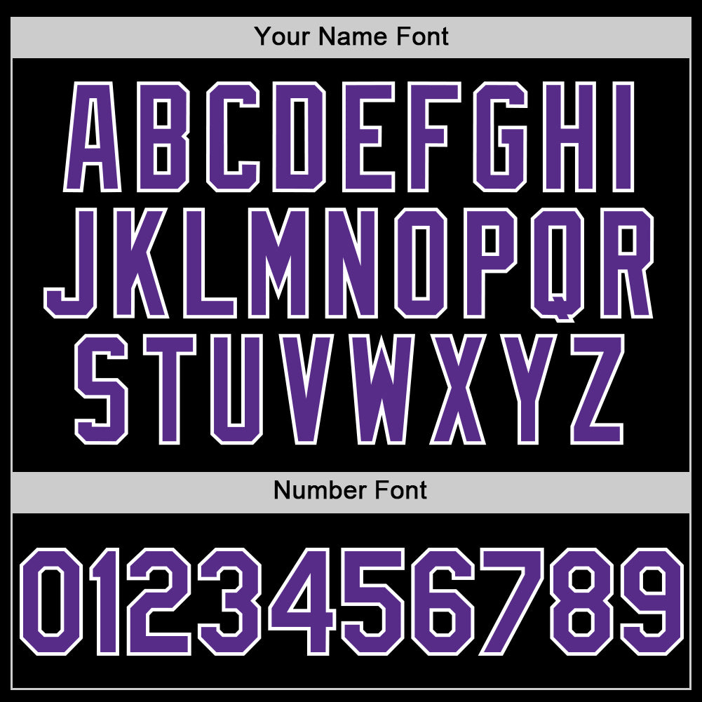 Custom Black White Pinstripe Purple Authentic Sleeveless Baseball Jersey - Sky-Custom