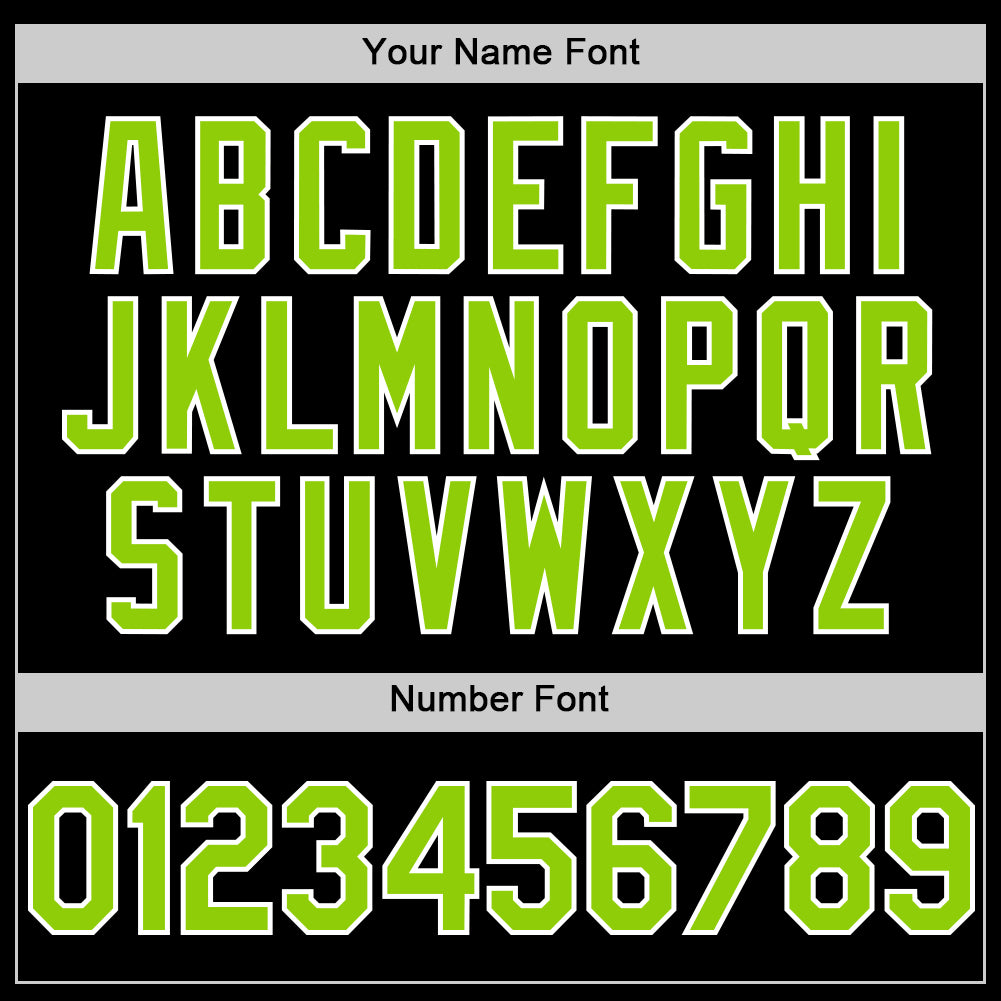 Custom Black White Pinstripe Neon Green Authentic Sleeveless Baseball Jersey - Sky-Custom