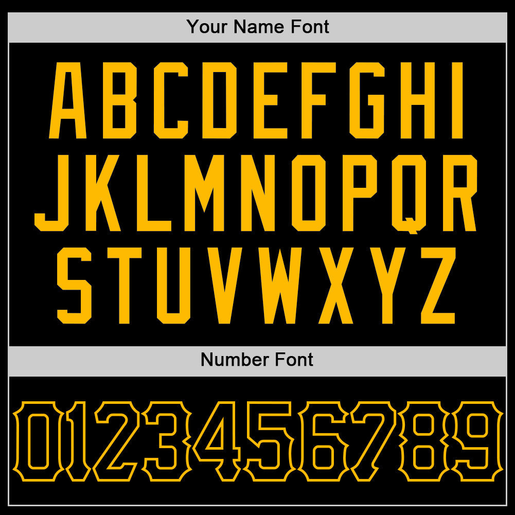 Custom Black Gold Pinstripe Gold Authentic Sleeveless Baseball Jersey - Sky-Custom