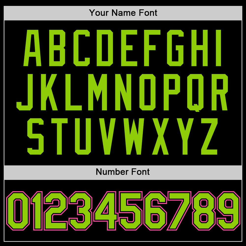 Custom Black Neon Green Pinstripe Pink Authentic Sleeveless Baseball Jersey - Sky-Custom