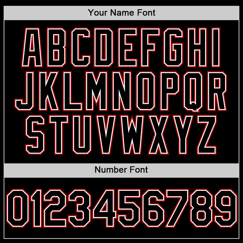 Custom Black Red Pinstripe White Authentic Sleeveless Baseball Jersey - Sky-Custom