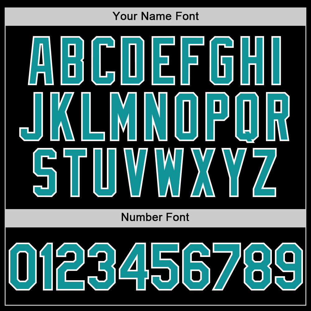 Custom Black Teal Pinstripe White Authentic Sleeveless Baseball Jersey - Sky-Custom