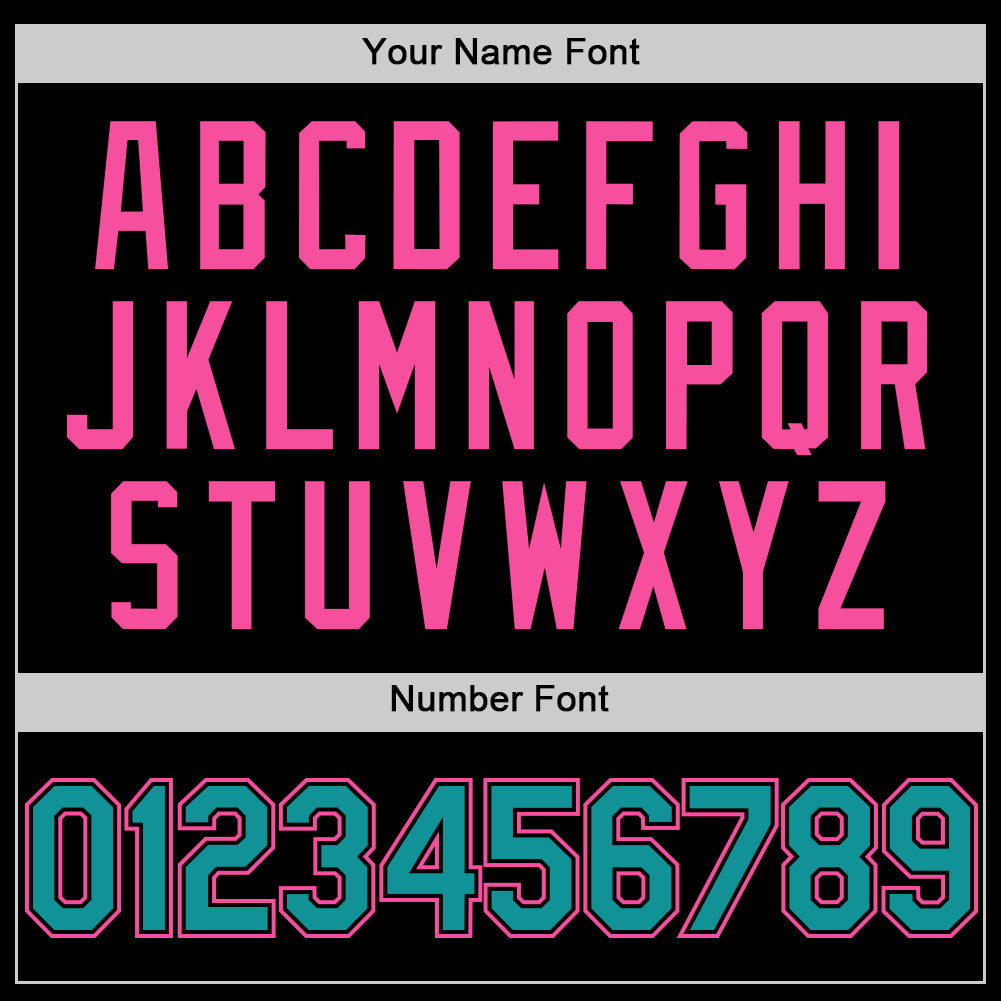 Custom Black Teal Pinstripe Pink Authentic Sleeveless Baseball Jersey - Sky-Custom