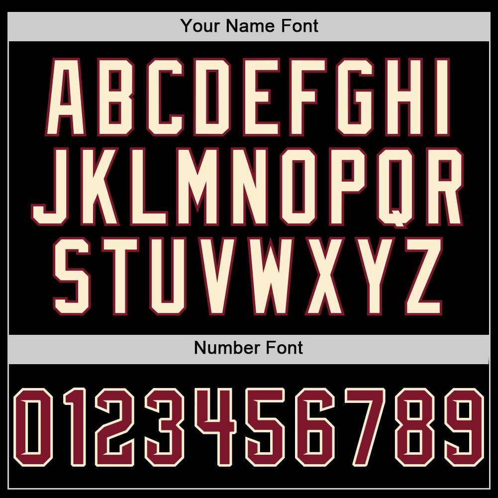 Custom Black Crimson-Cream Authentic Sleeveless Baseball Jersey - Sky-Custom