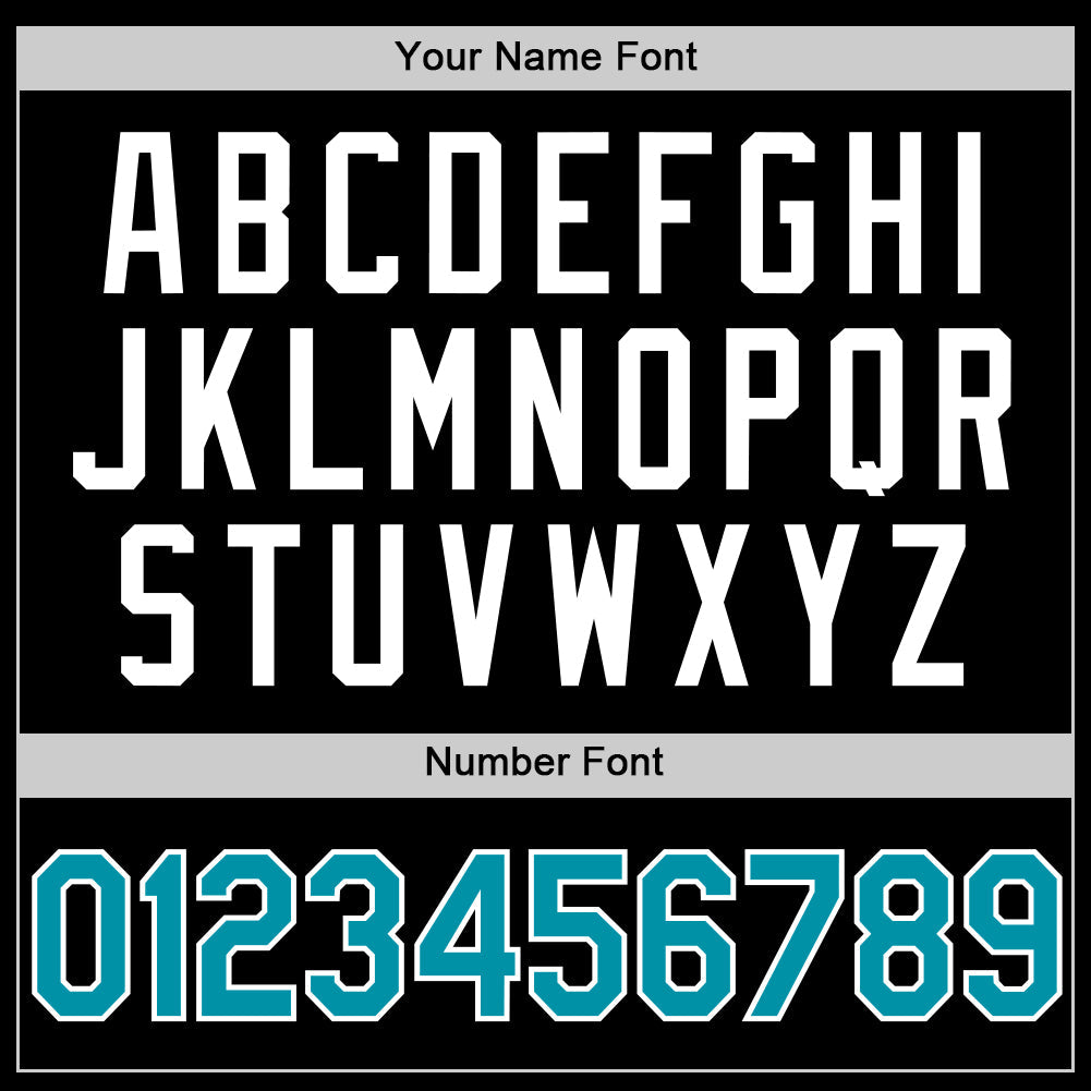 Custom Black Teal-White Authentic Throwback Baseball Jersey - Sky-Custom