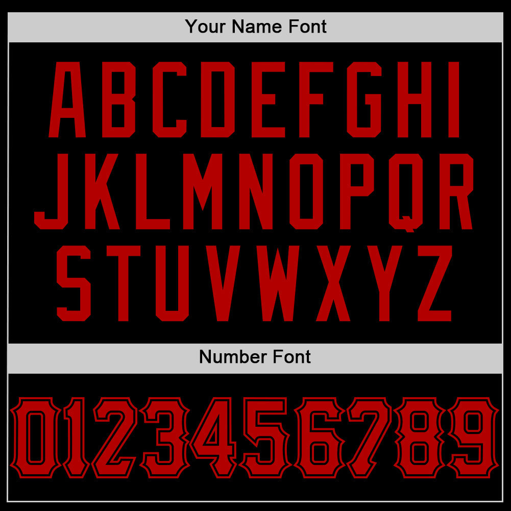 Custom Black Red Mesh Authentic Throwback Baseball Jersey - Sky-Custom