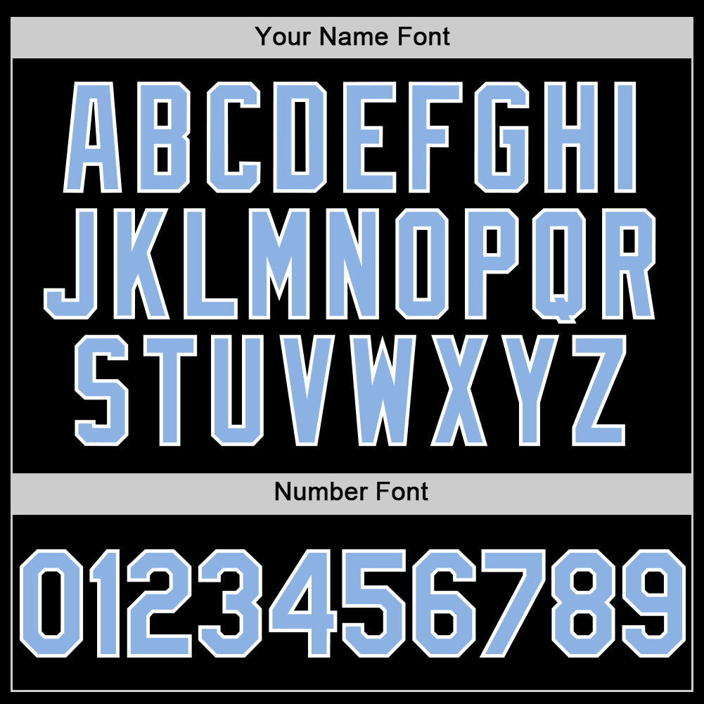 Custom Black Light Blue-White Mesh Authentic Throwback Baseball Jersey - Sky-Custom