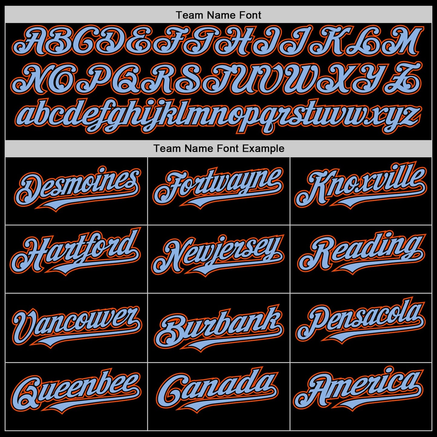 Custom Black Light Blue-Orange Mesh Authentic Throwback Baseball Jersey - Sky-Custom