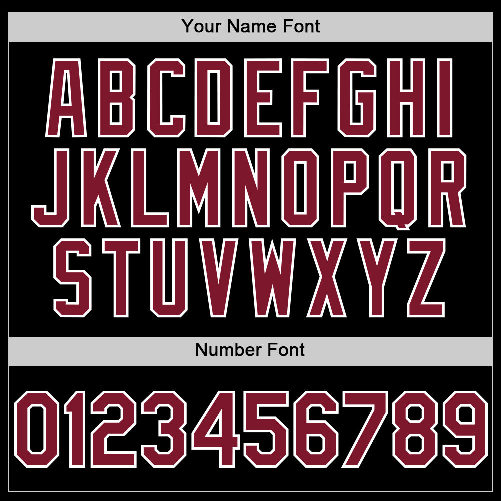 Custom Black Crimson-White Mesh Authentic Throwback Baseball Jersey - Sky-Custom