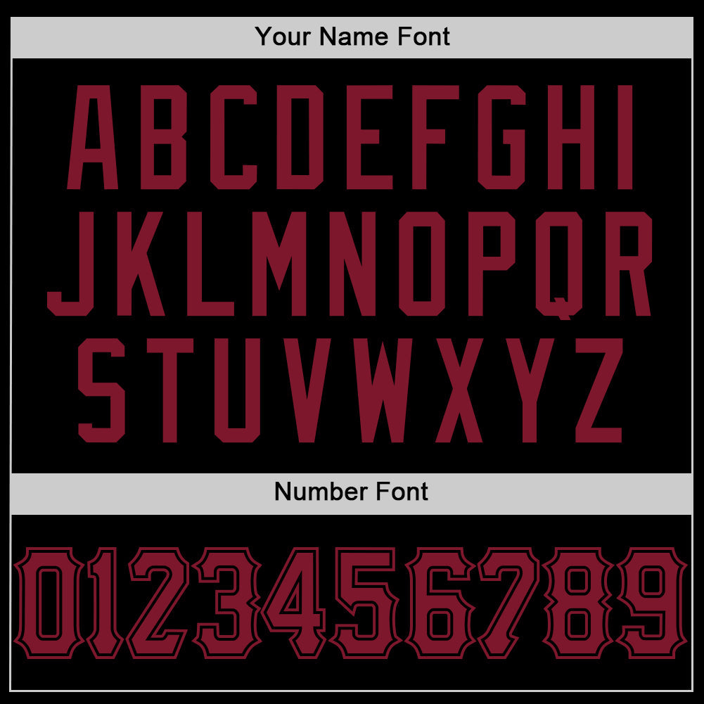 Custom Black Crimson Mesh Authentic Throwback Baseball Jersey - Sky-Custom