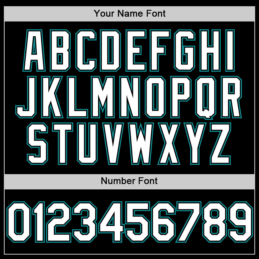 Custom Black White-Teal Mesh Authentic Throwback Baseball Jersey - Sky-Custom