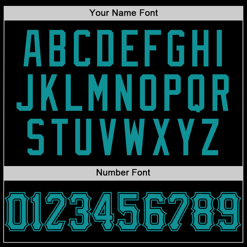 Custom Black Teal Mesh Authentic Throwback Baseball Jersey - Sky-Custom