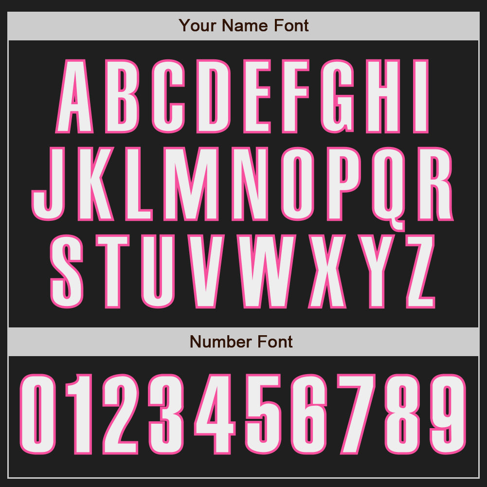 Custom Black White-Pink Authentic Baseball Jersey - Sky-Custom