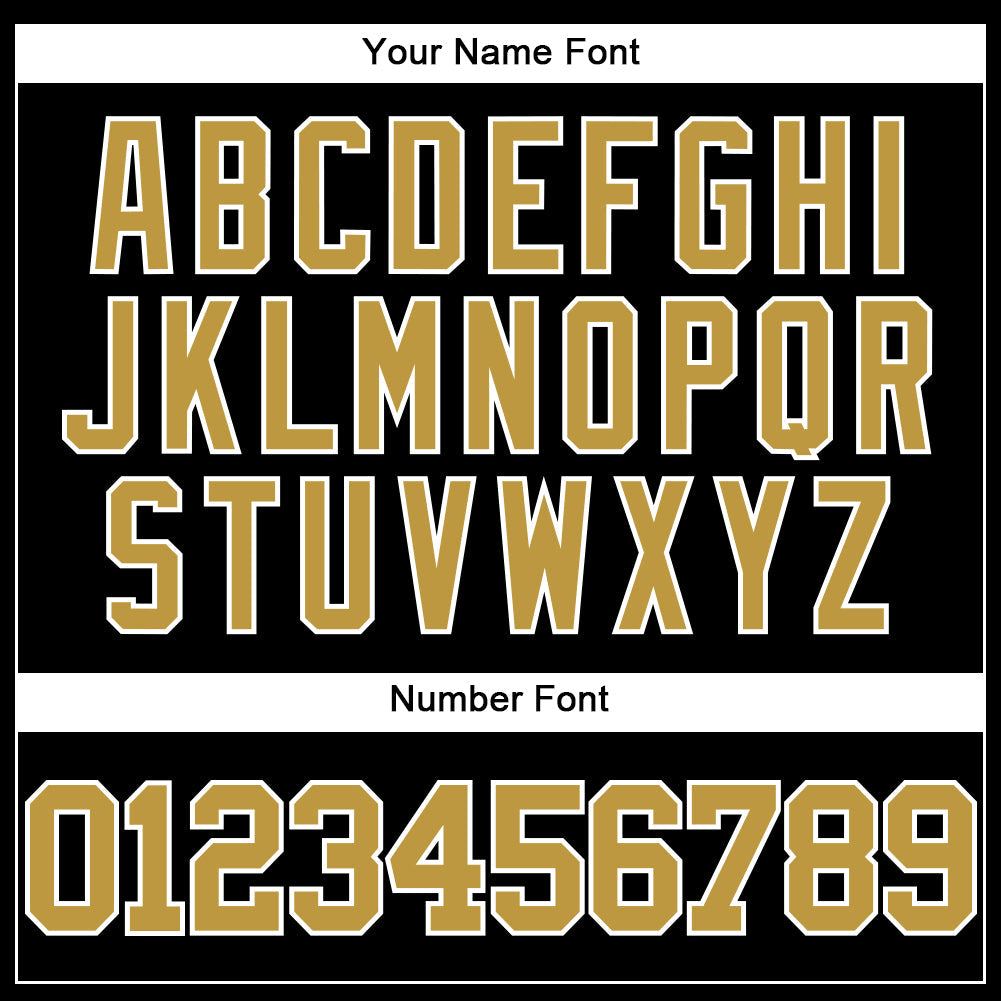 Custom Black Old Gold-White Mesh Authentic Throwback Baseball Jersey - Sky-Custom