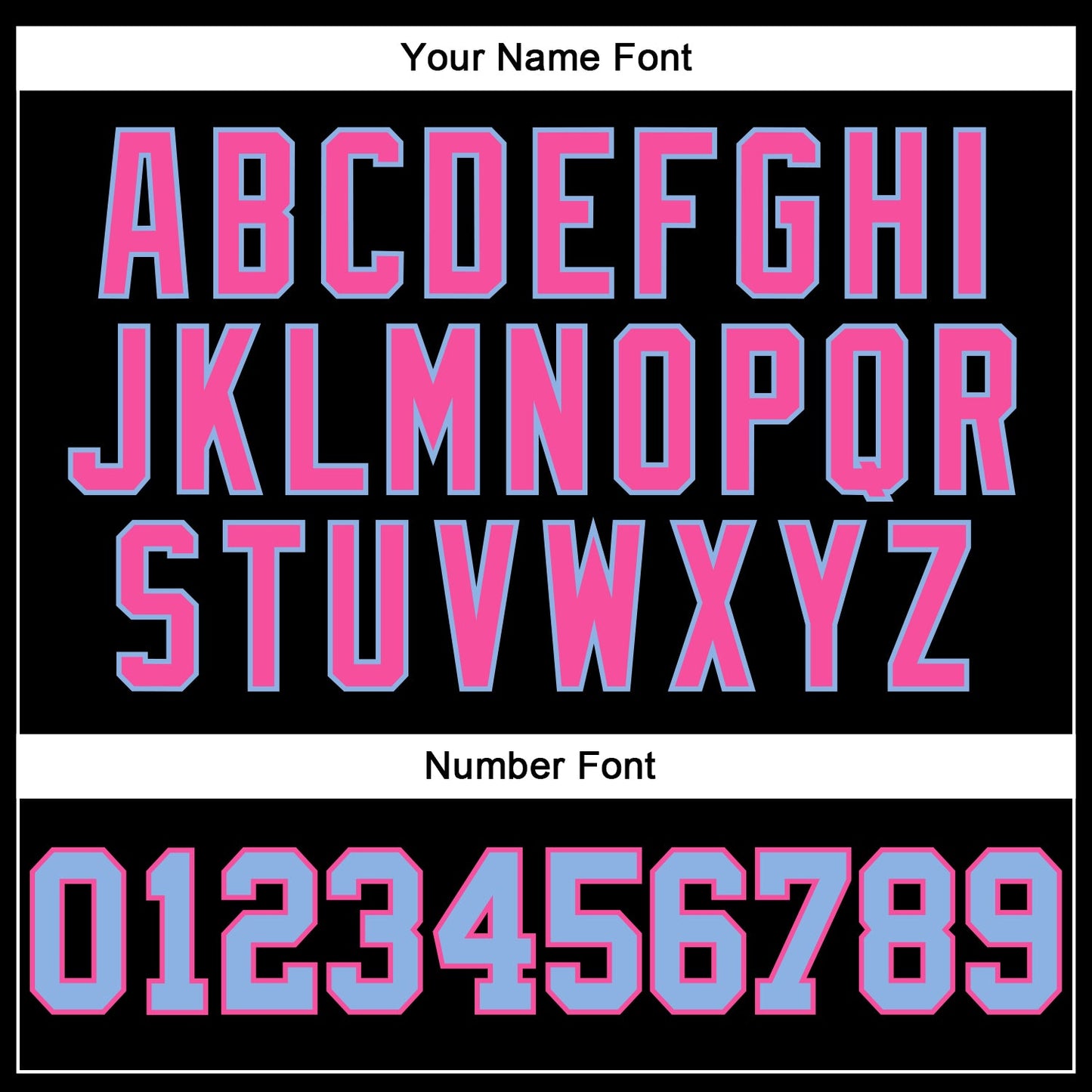 Custom Black Light Blue-Pink Mesh Authentic Football Jersey - Sky-Custom