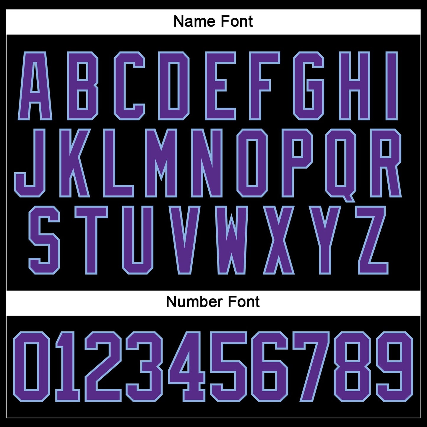 Custom Black Purple-Light Blue Hockey Lace Neck Jersey - Sky-Custom
