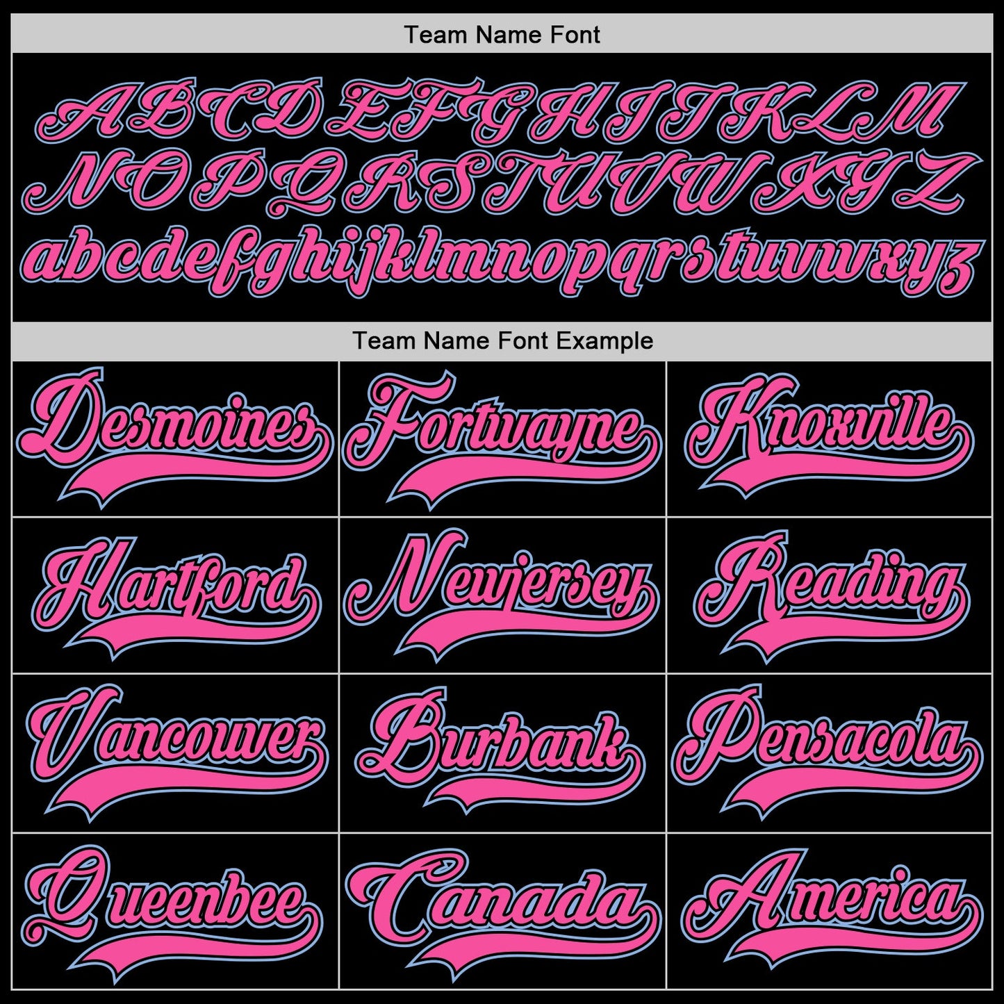 Custom Black Pink-Light Blue Hockey Lace Neck Jersey - Sky-Custom