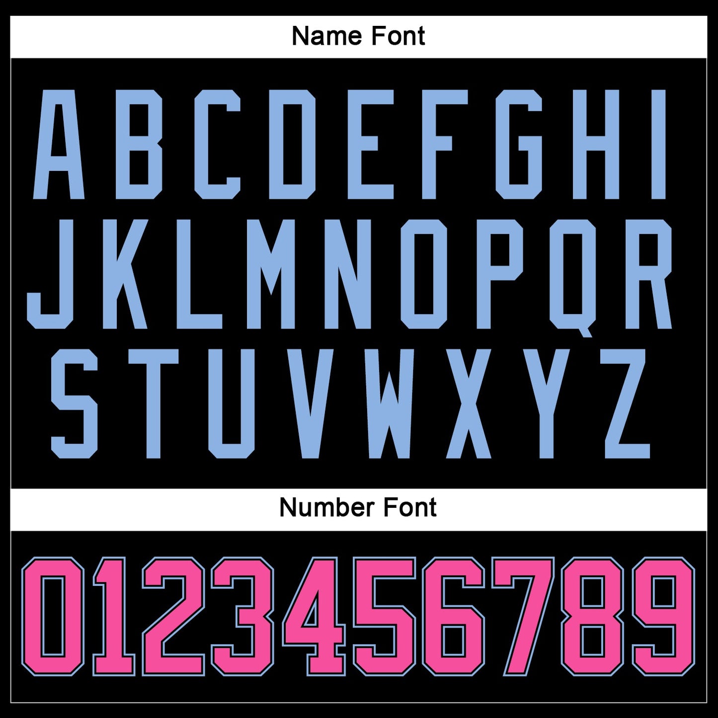 Custom Black Pink-Light Blue Hockey Lace Neck Jersey - Sky-Custom