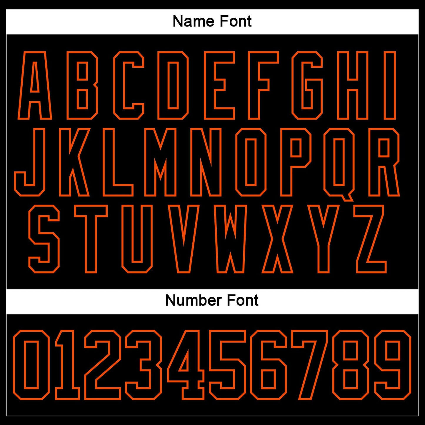 Custom Black Orange Hockey Jersey - Sky-Custom