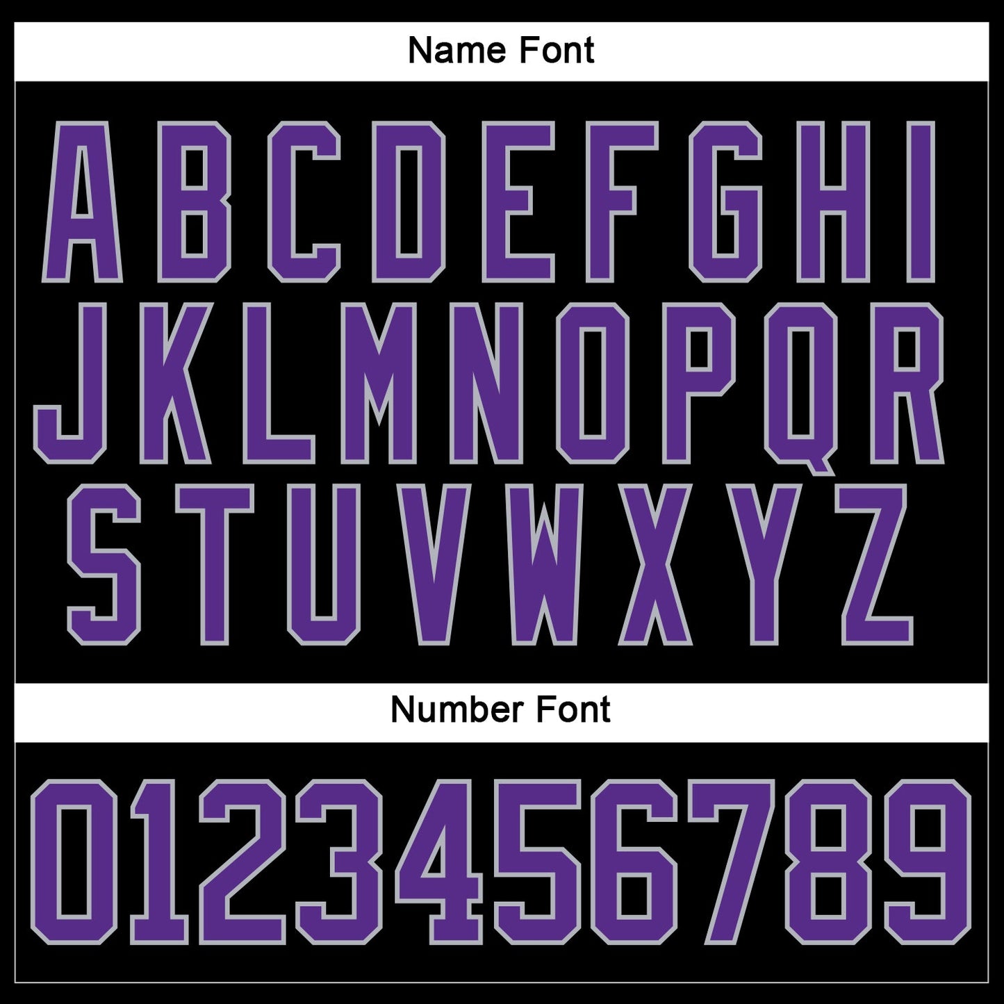Custom Black Purple-Gray Hockey Jersey - Sky-Custom