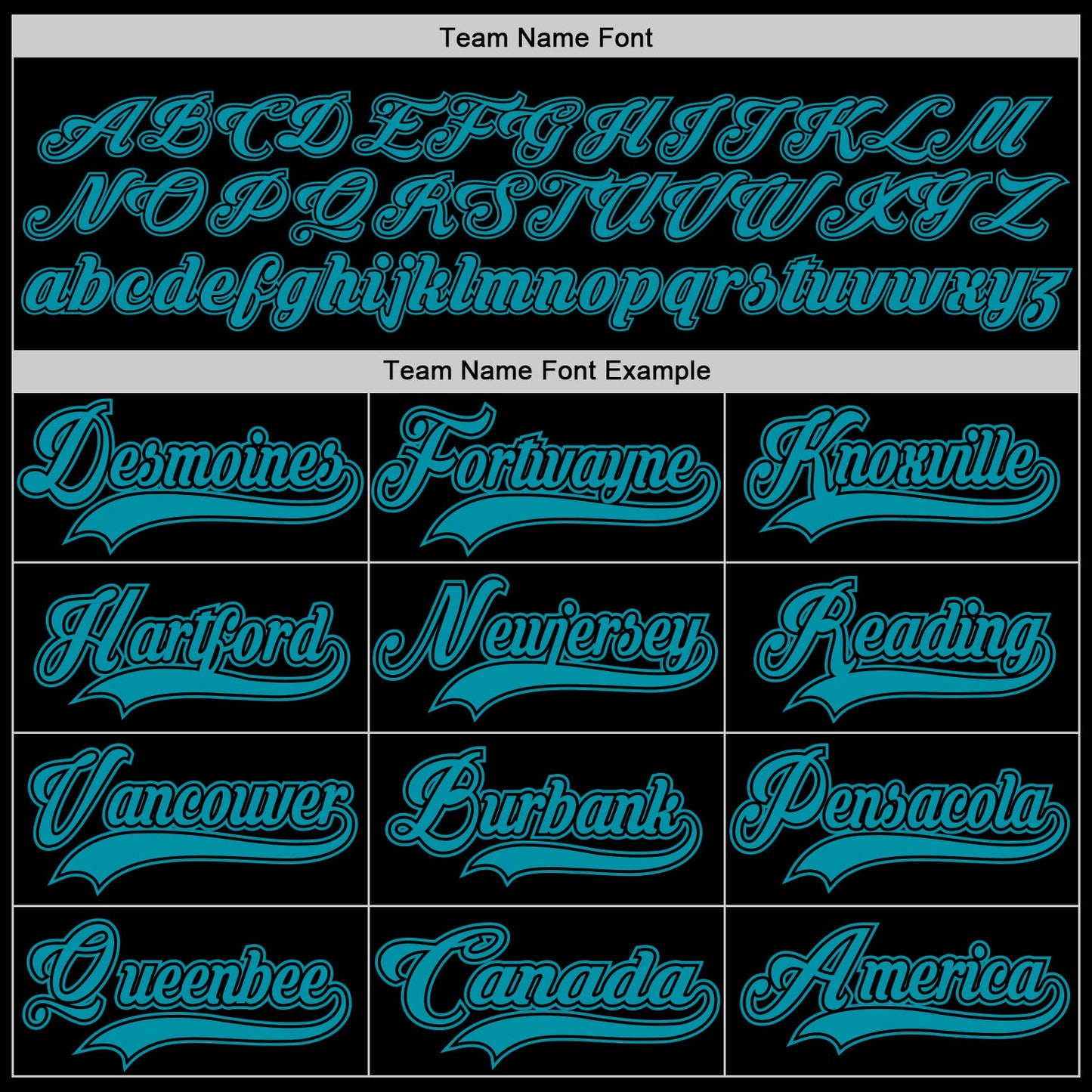 Custom Black Teal Hockey Jersey - Sky-Custom
