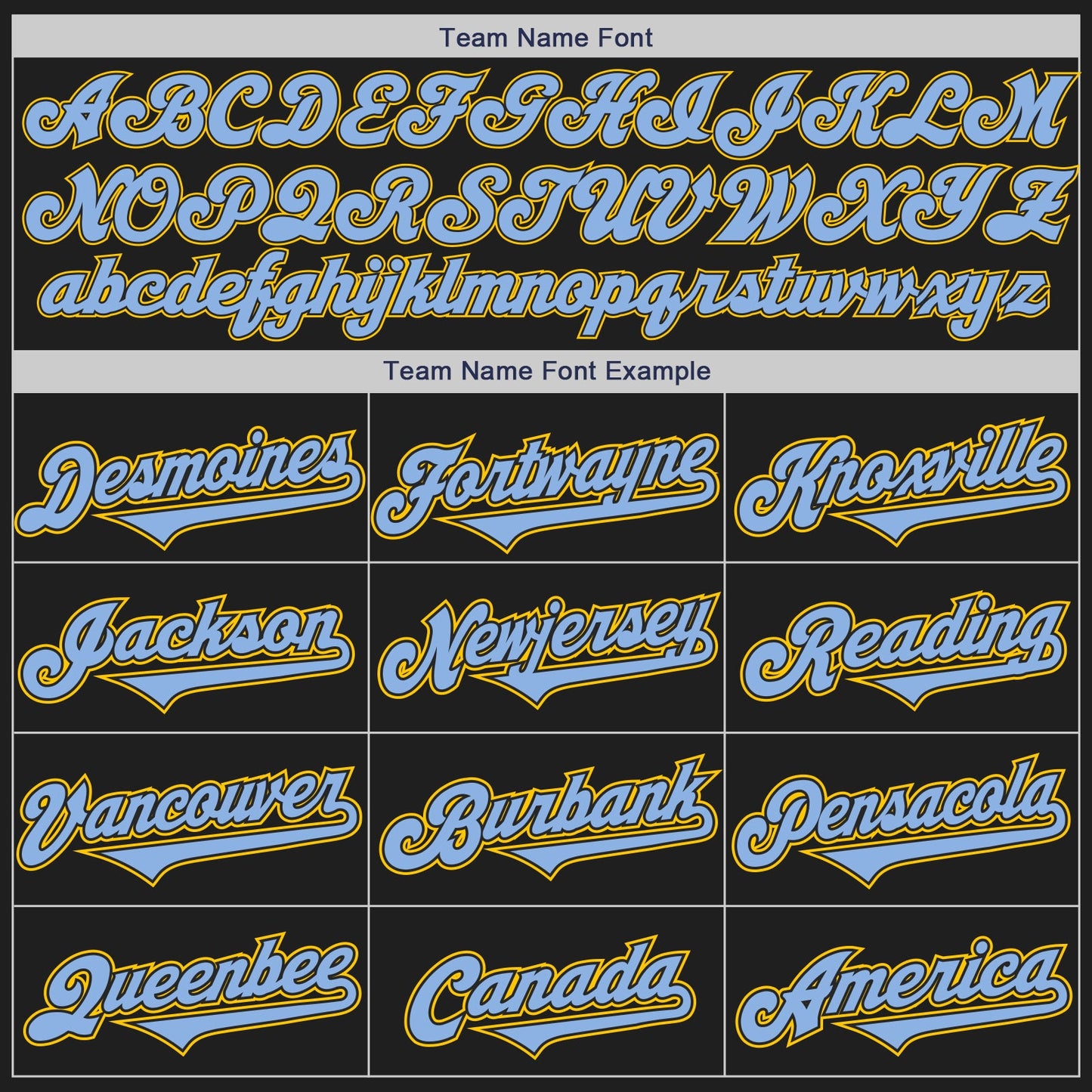 Custom Black Light Blue-Yellow Authentic Baseball Jersey - Sky-Custom