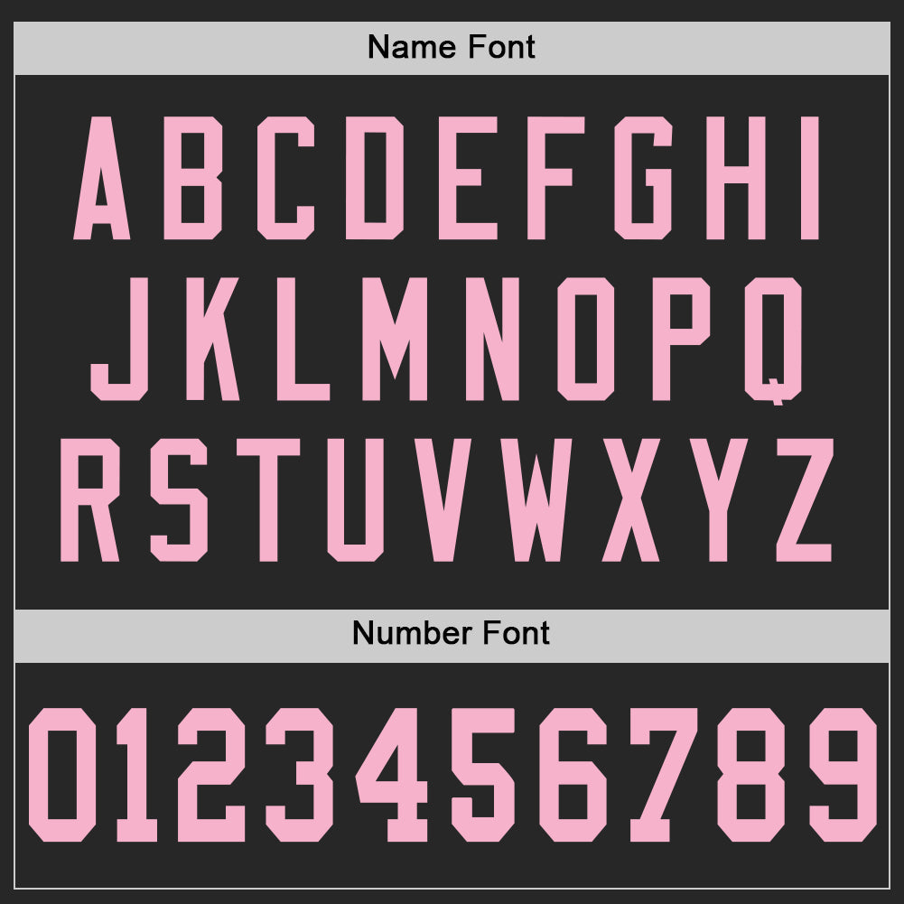 Custom Black Light Pink Mesh Authentic Football Jersey - Sky-Custom