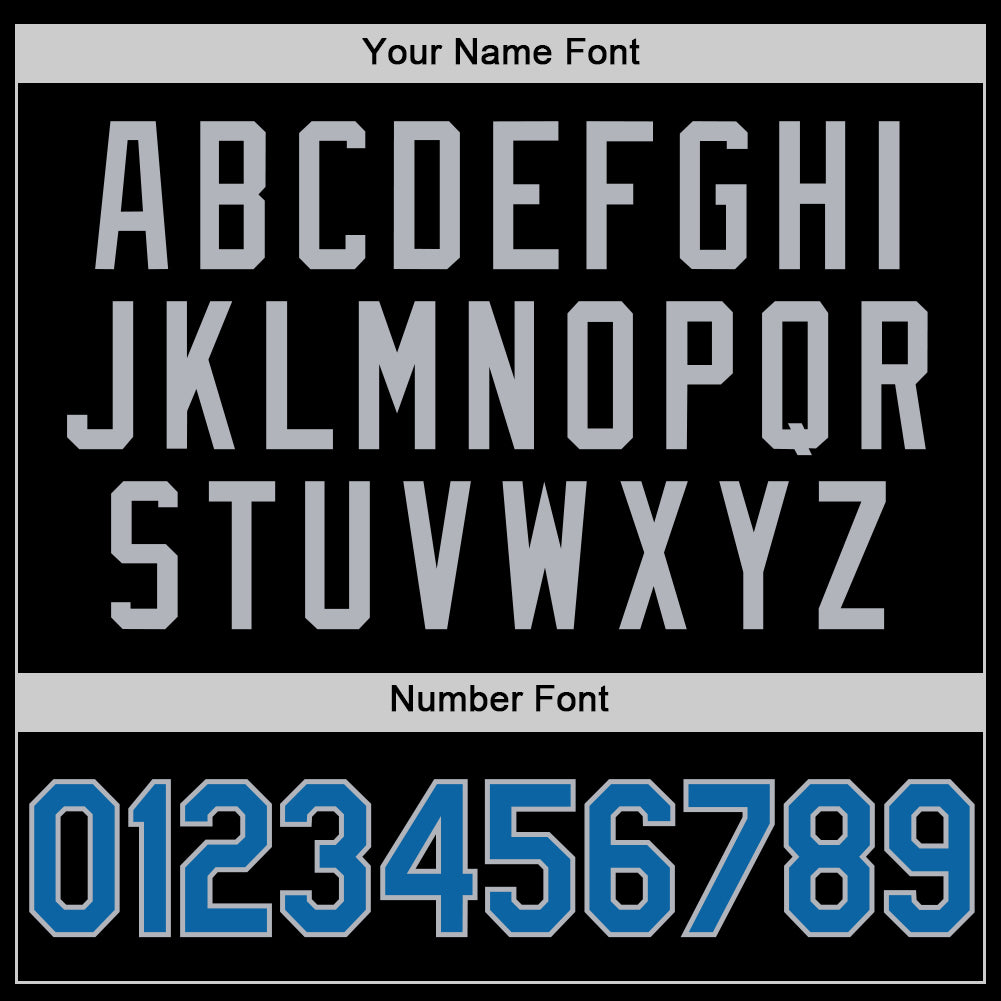 Custom Black Blue-Gray Authentic Throwback Basketball Jersey - Sky-Custom