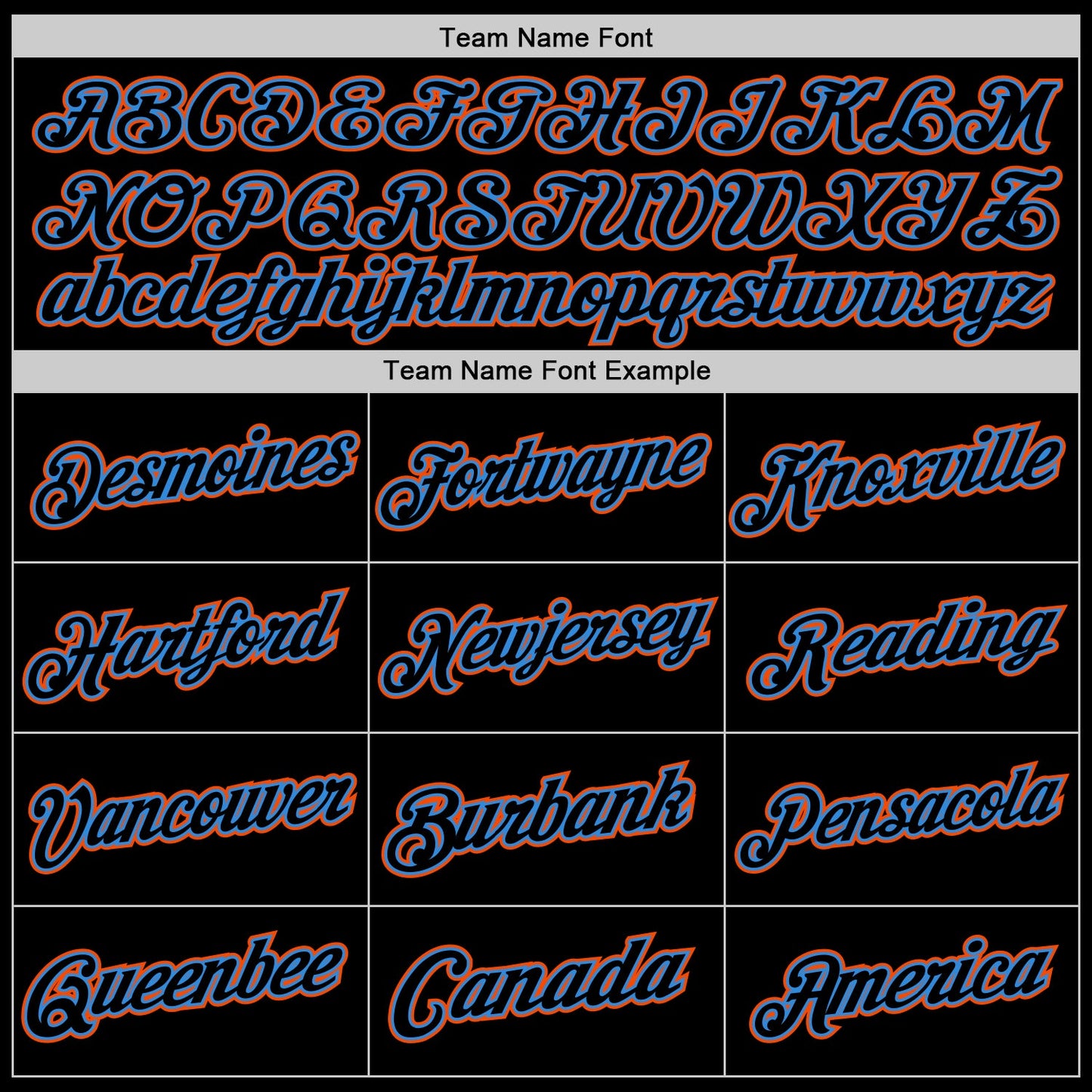 Custom Black Powder Blue-Orange Authentic Throwback Basketball Jersey - Sky-Custom