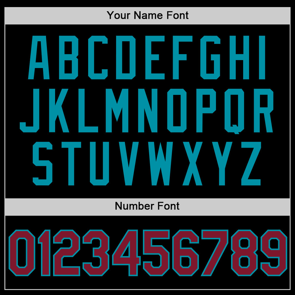 Custom Black Crimson-Teal Authentic Throwback Basketball Jersey - Sky-Custom